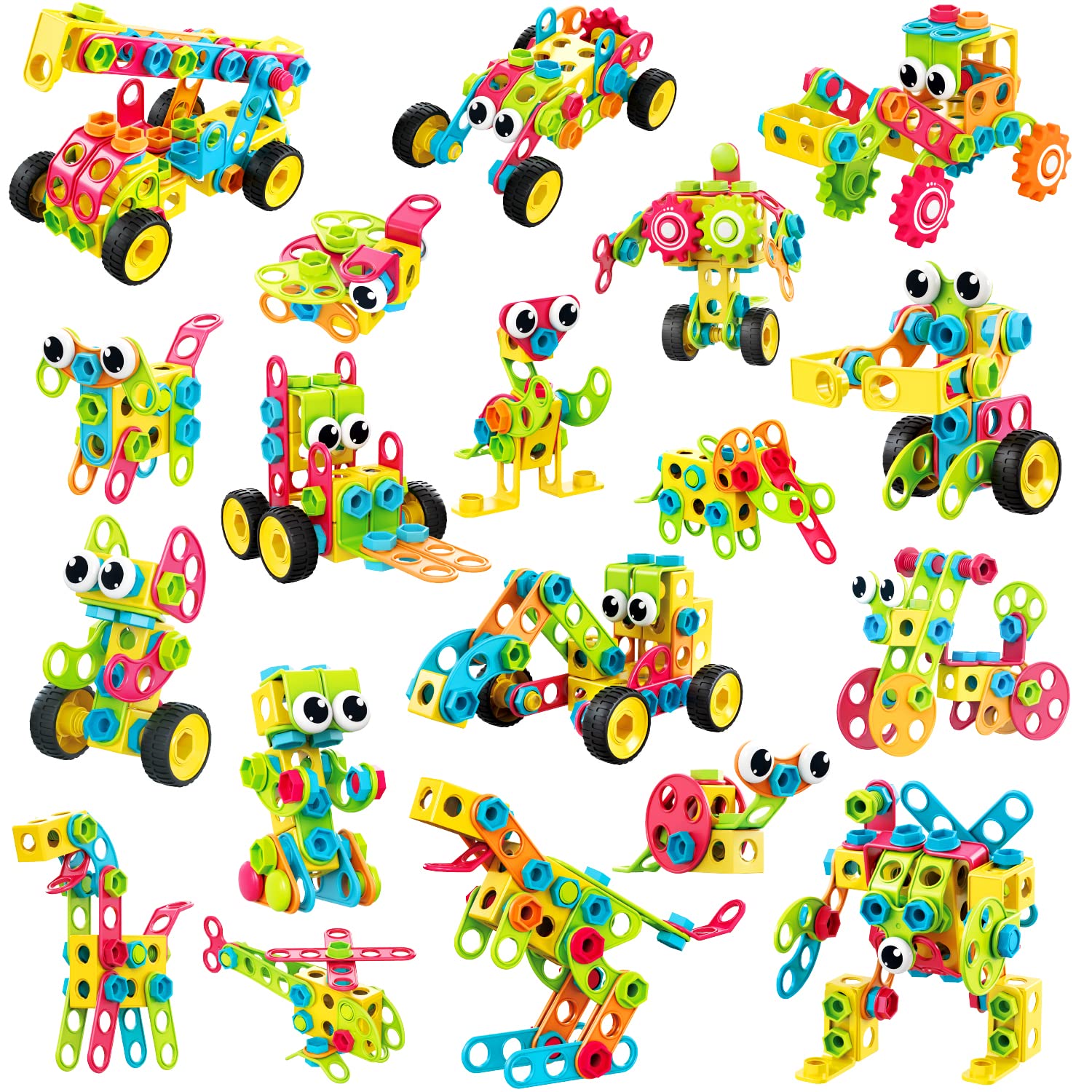 NXONE instruction booklet guides kids through model ideas.