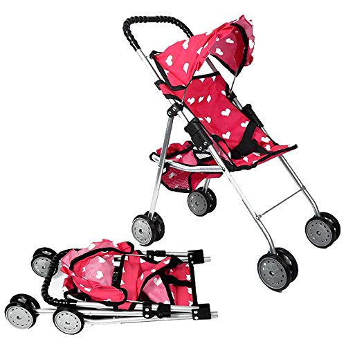 The New York Doll Collection foldable doll stroller for compact storage