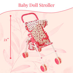 The New York Doll Collection doll swing, gentle rocking for calm, comforting play.