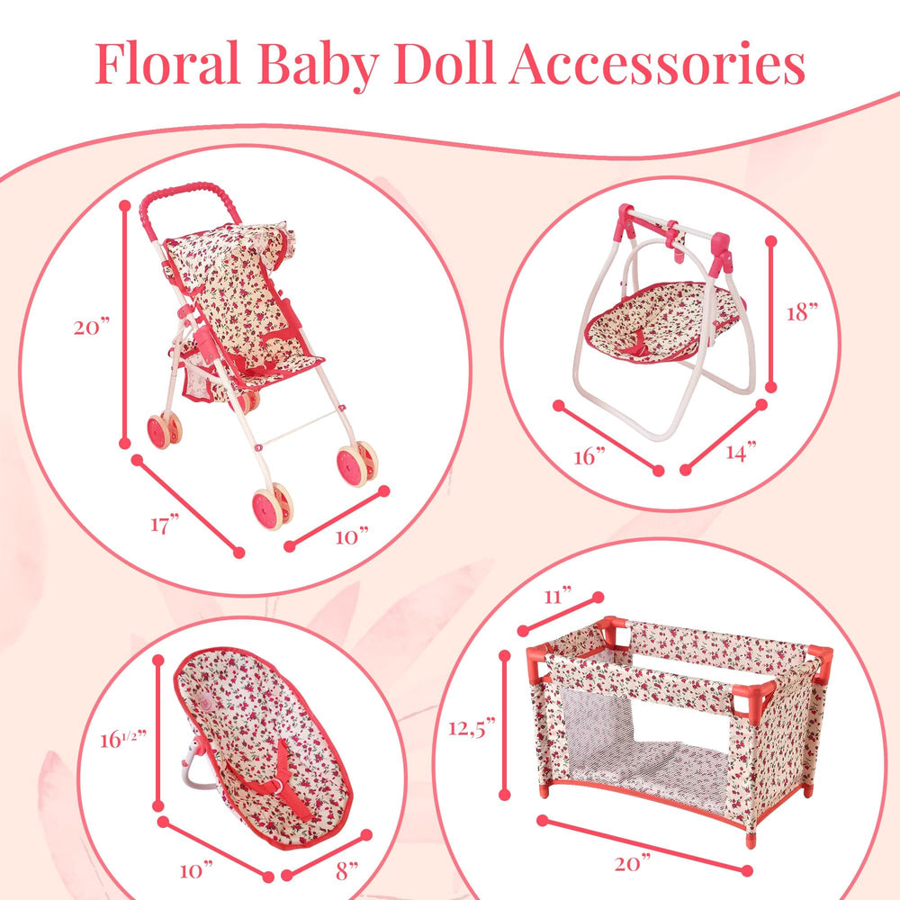 nydoll-pack-n-play doll crib, portable set ideal for travel and sleepovers.