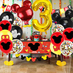 Nyhpar Cartoon Mouse 3rd Birthday Garland creates a festive backdrop.