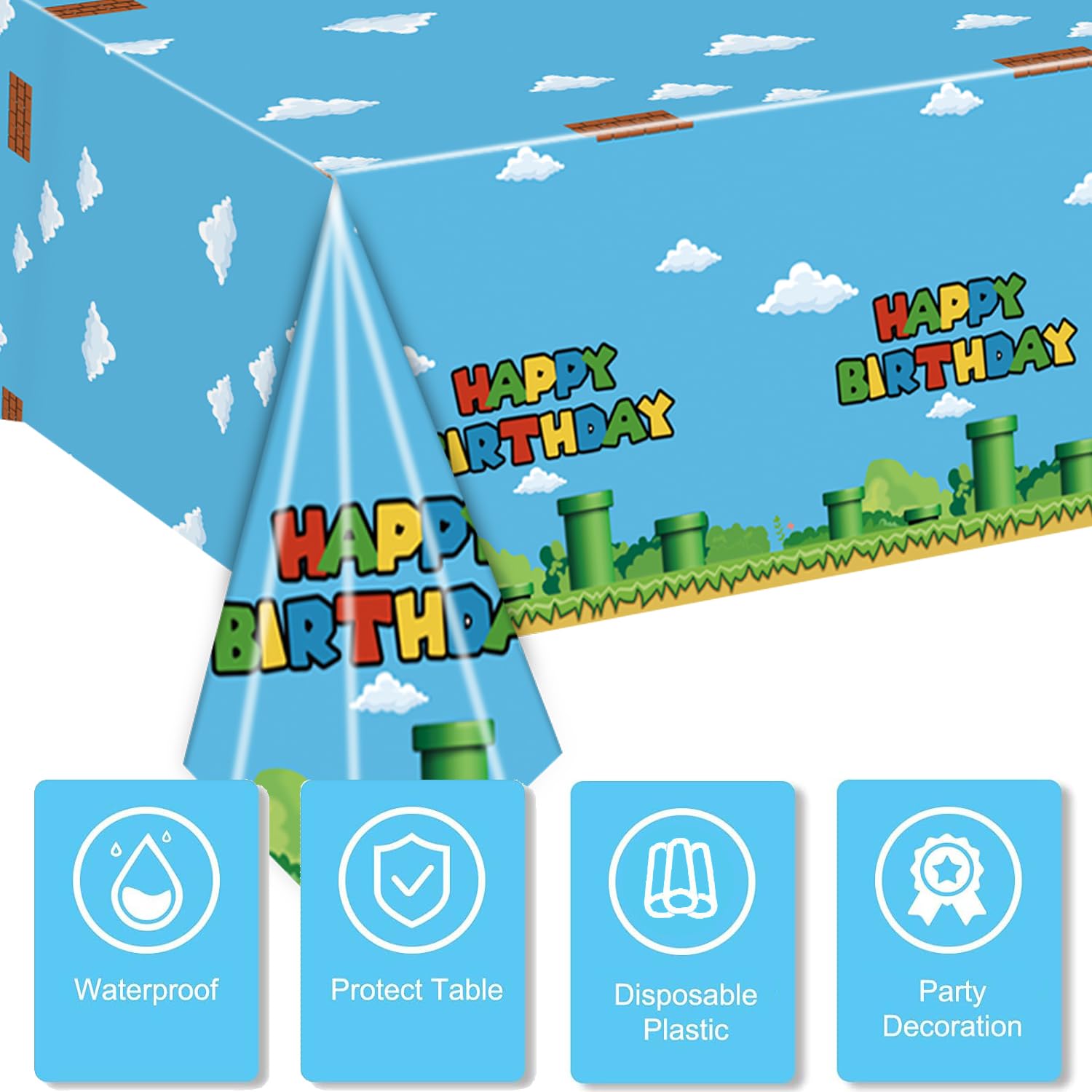 Nyhpar disposable tablecloths simplify post party cleanup
