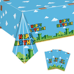 Nyhpar video game tablecloth 3pc pack for quick party setup and cleanup