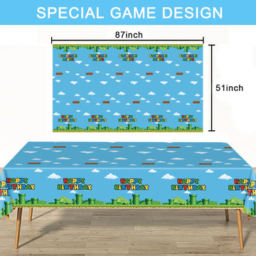 Nyhpar video game tablecloth is waterproof to protect surfaces