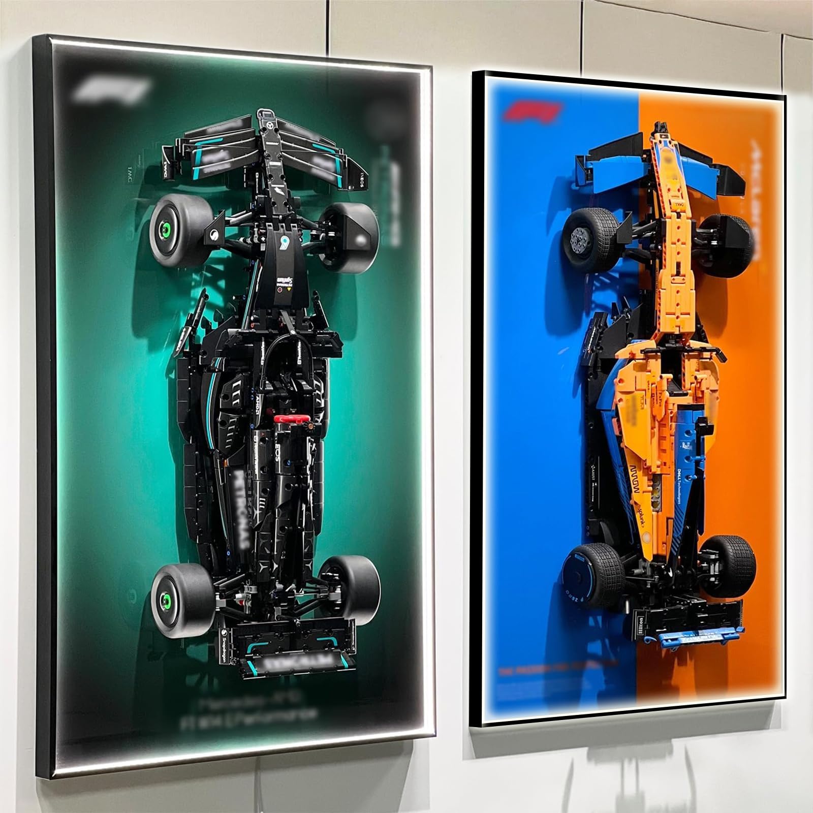 NyTfxkeJ LED display frame presents your Technic build with tasteful framing.