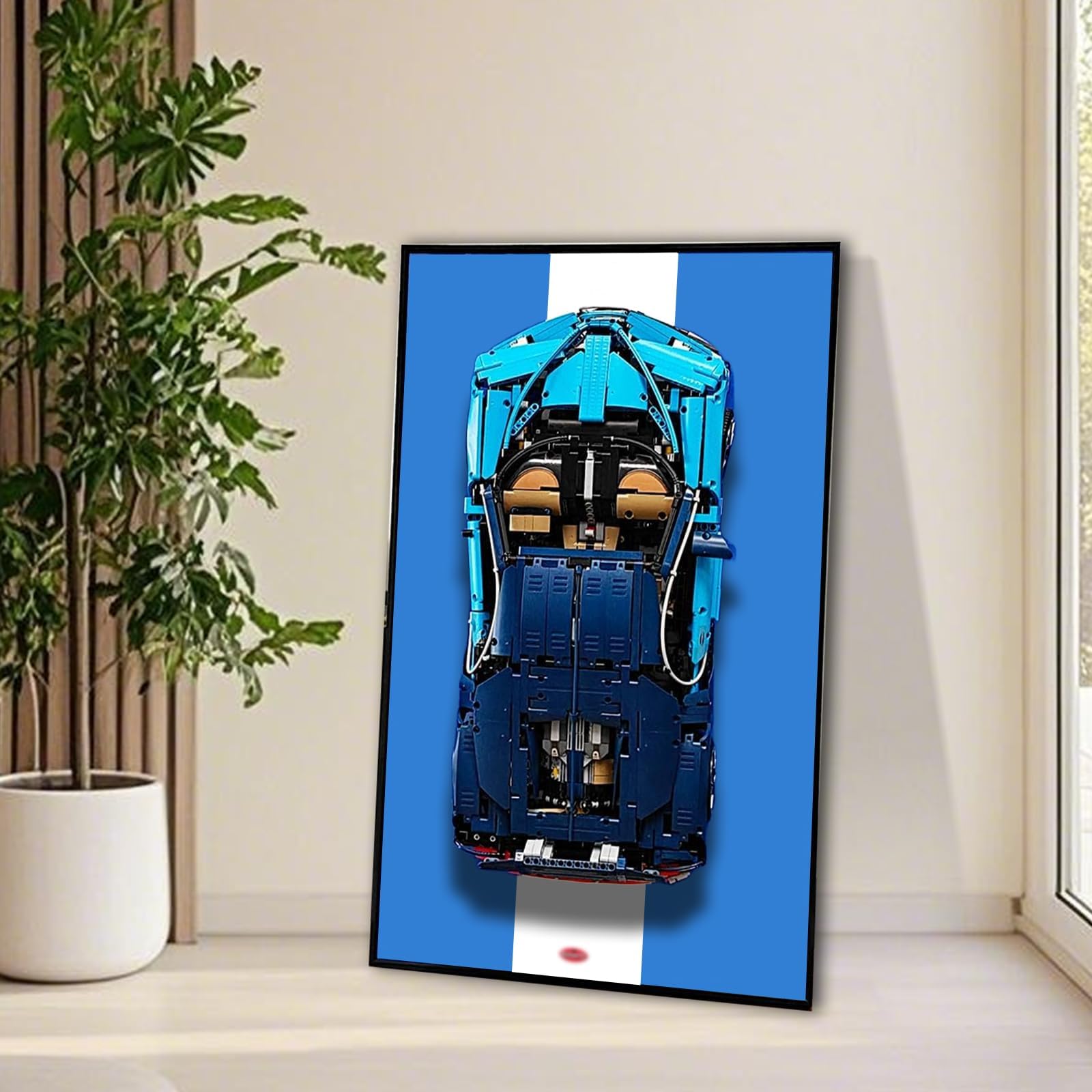 NyTfxkeJ space-saving wall-mounted design keeps LEGO organized and accessible.