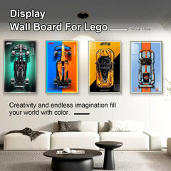 NyTfxkeJ wall mount saves space while keeping your Lego collection accessible.