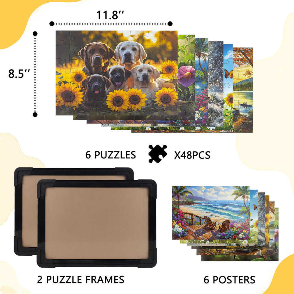 NZNDB two photo frames to display finished puzzle keepsakes.