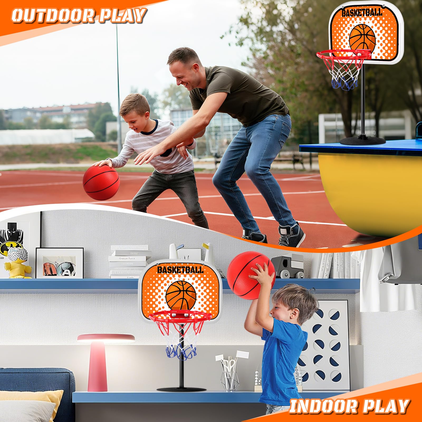 NZQXJXZ toddler basketball hoop portable playset for on-the-go fun
