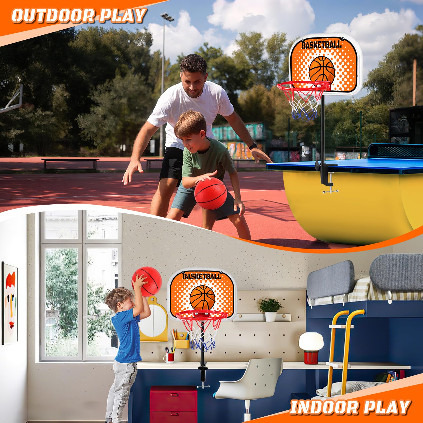 NZQXJXZ toddler basketball hoop portable setup highlights quick, tool-free assembly.