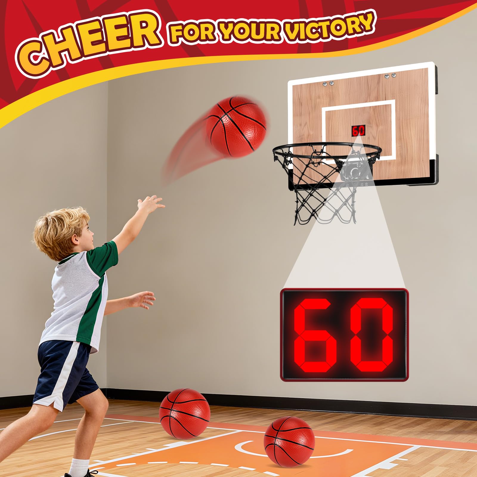 NZQXJXZ mini hoop scoreboard display helps track scores during quick games