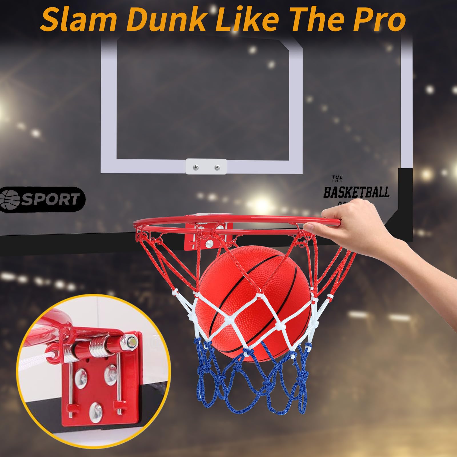 NZQXJXZ breakaway rim enables dynamic shots and quick rebounds during indoor play
