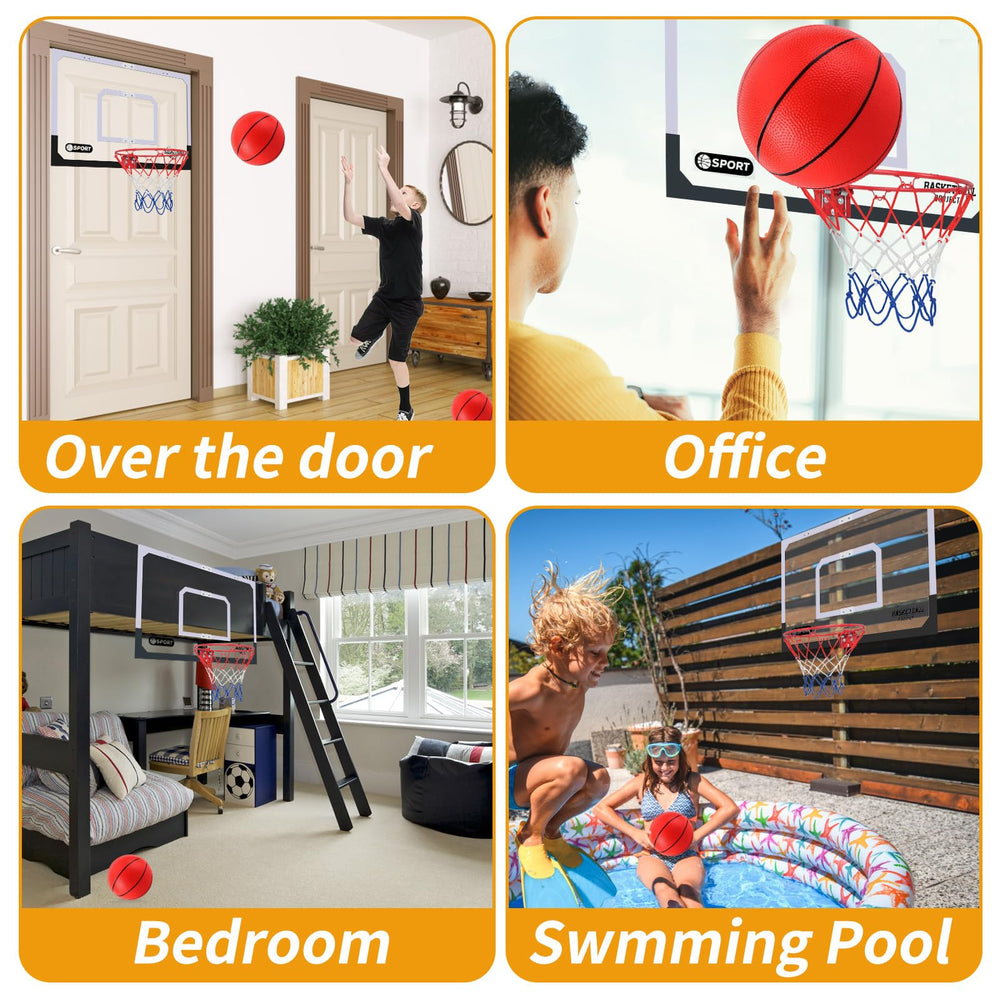 NZQXJXZ contents include two basketballs, pump, and hardware for quick setup