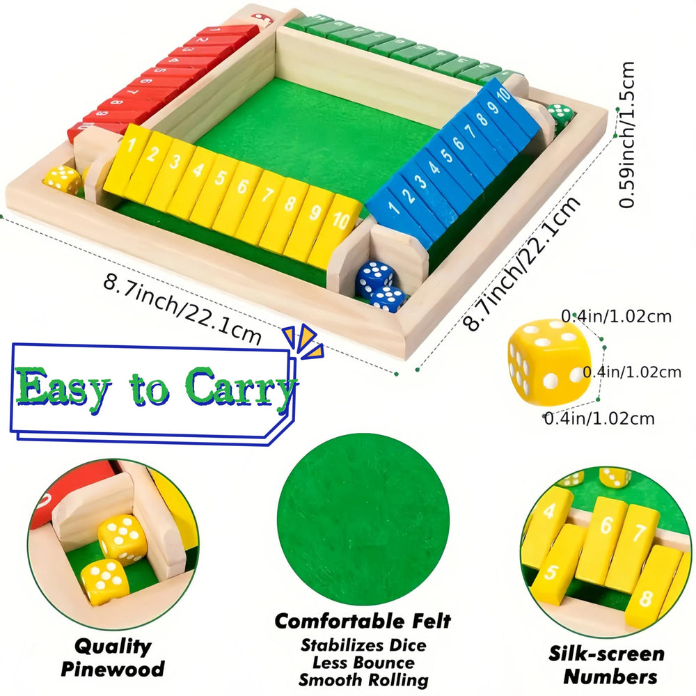 OANM Studio pinewood board with felt lining for quiet, smooth play.