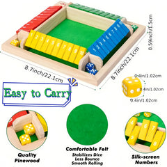 OANM Studio pinewood board with felt lining for quiet, smooth play.