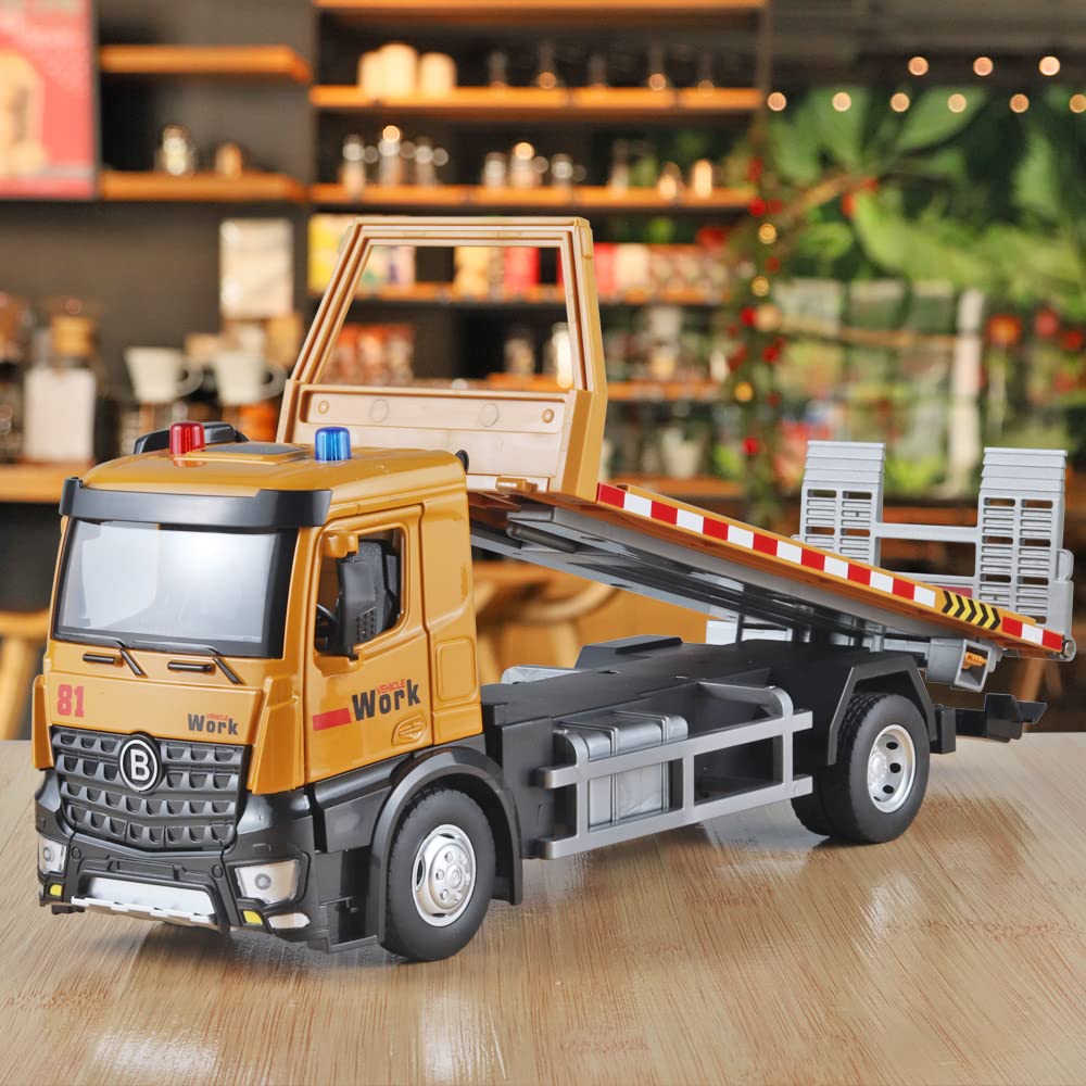OANMYJJO tow truck toy durable zinc alloy and plastic build