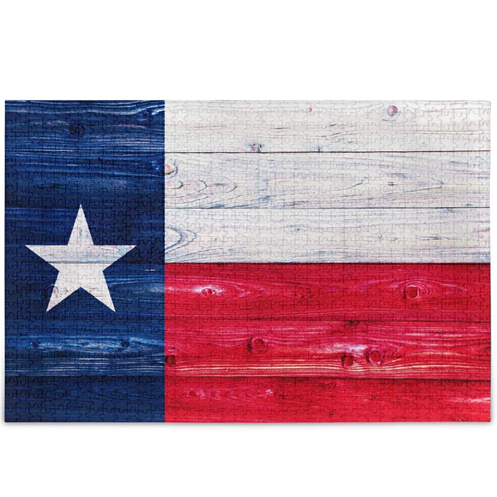 Oarencol Texas state flag 1000-piece puzzle for adults, great for family bonding.