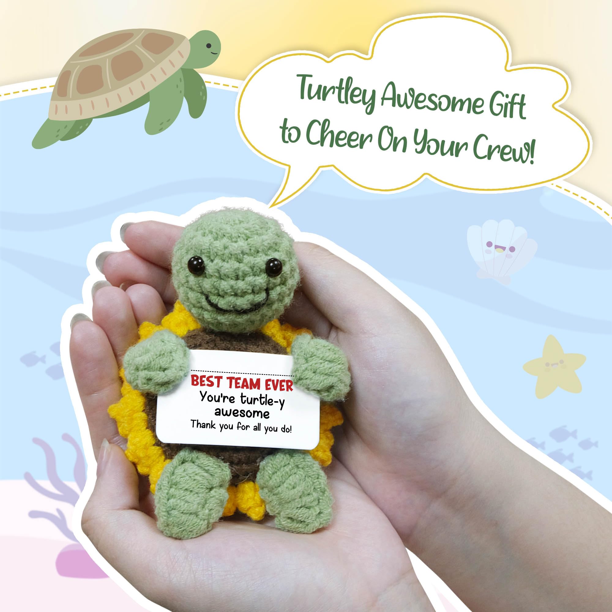 OASSIE compact turtle desk decor offers a friendly reminder
