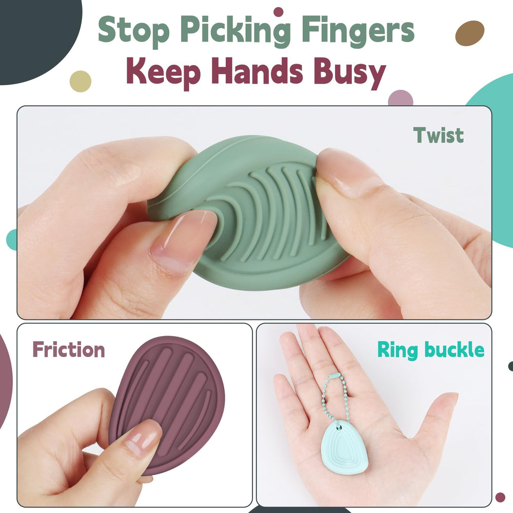 OasVtl sensory stone in hand ready for discreet use at work