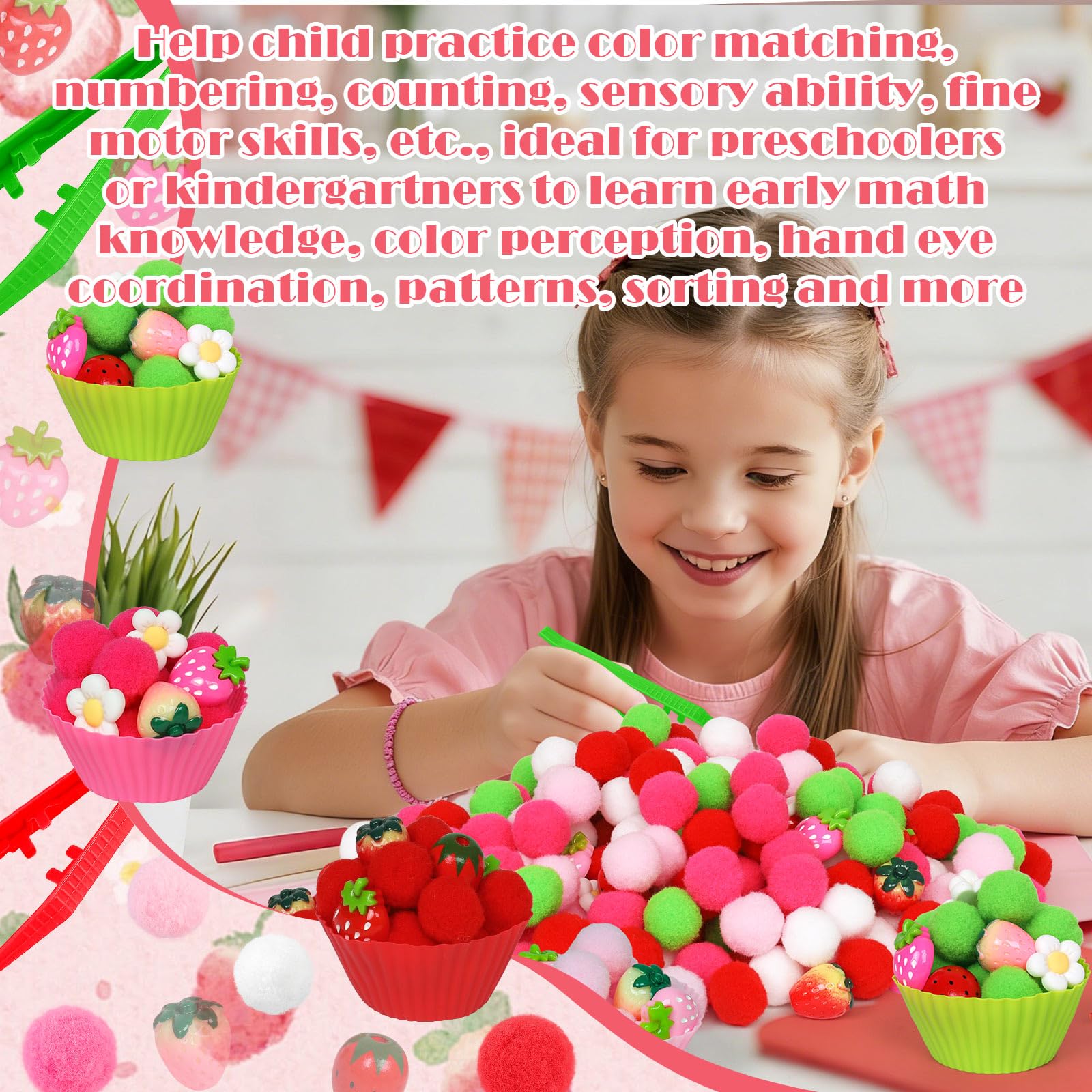 OAXNTGW pom-pom balls add color and tactile variety to sensory bins