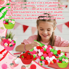 OAXNTGW pom-pom balls add color and tactile variety to sensory bins