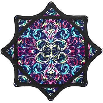 Oazoxcx Flow Star with paisley pattern balance for smooth spins.