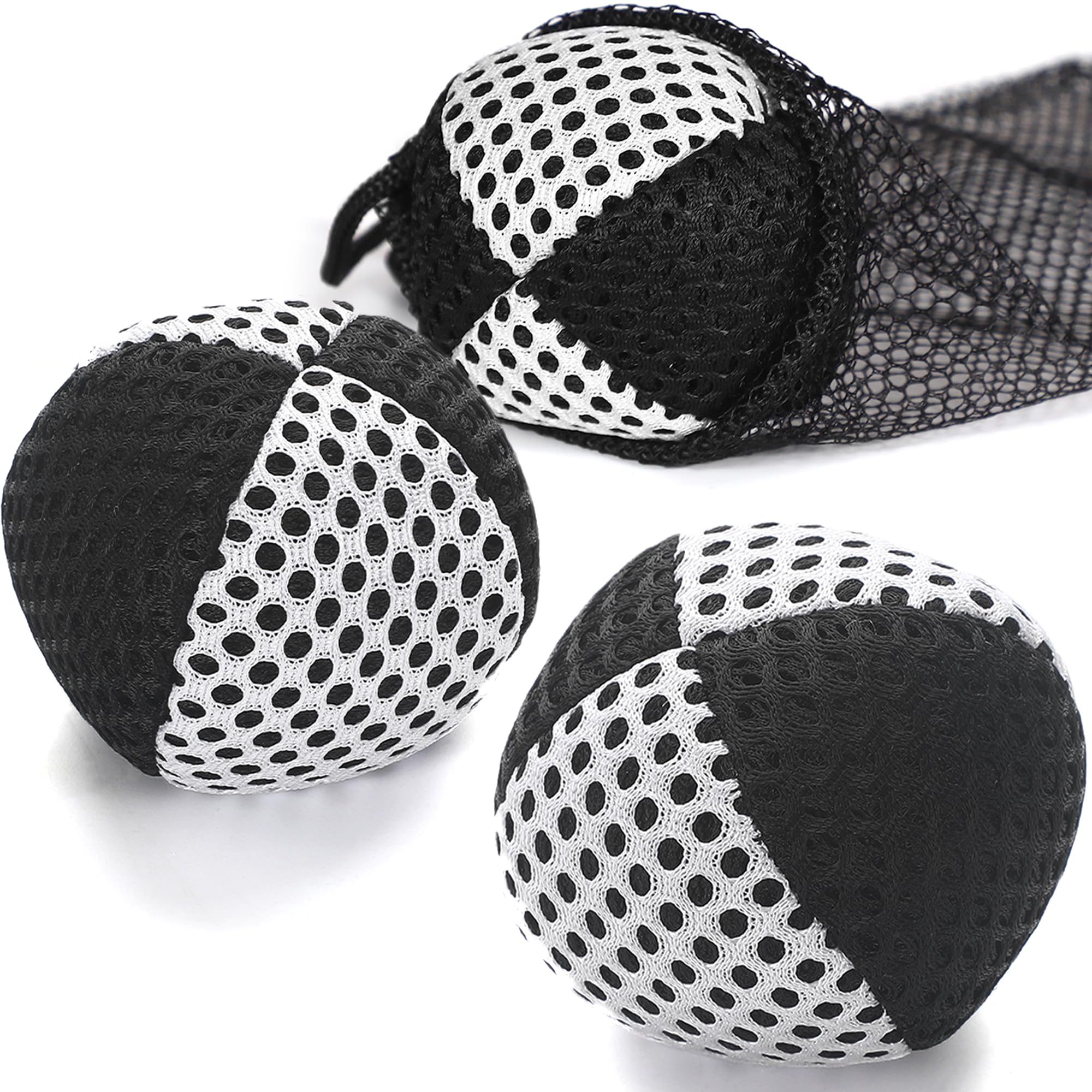 oazoxcx juggling balls set of 3 in hand, premium stitching, balanced weight