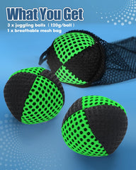 oazoxcx juggling balls bright colors aid tracking mid-flight