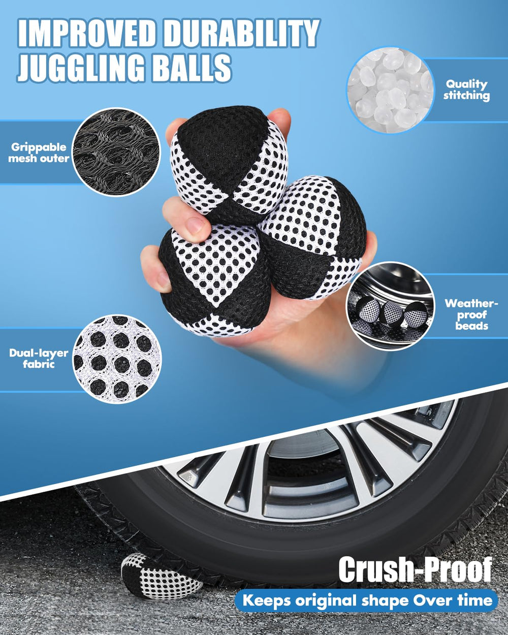 oazoxcx juggling balls with 4.2 oz weight suitable for all levels