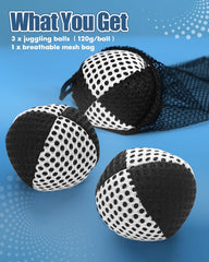 oazoxcx juggling balls in jute bag for safe storage