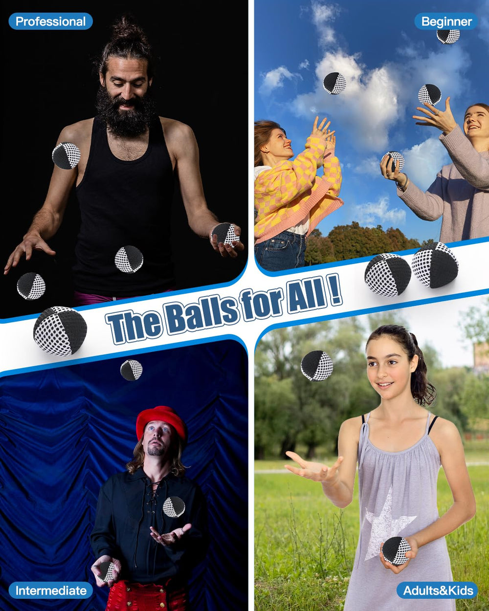 oazoxcx juggling balls close-up, soft texture ideal for comfortable practice