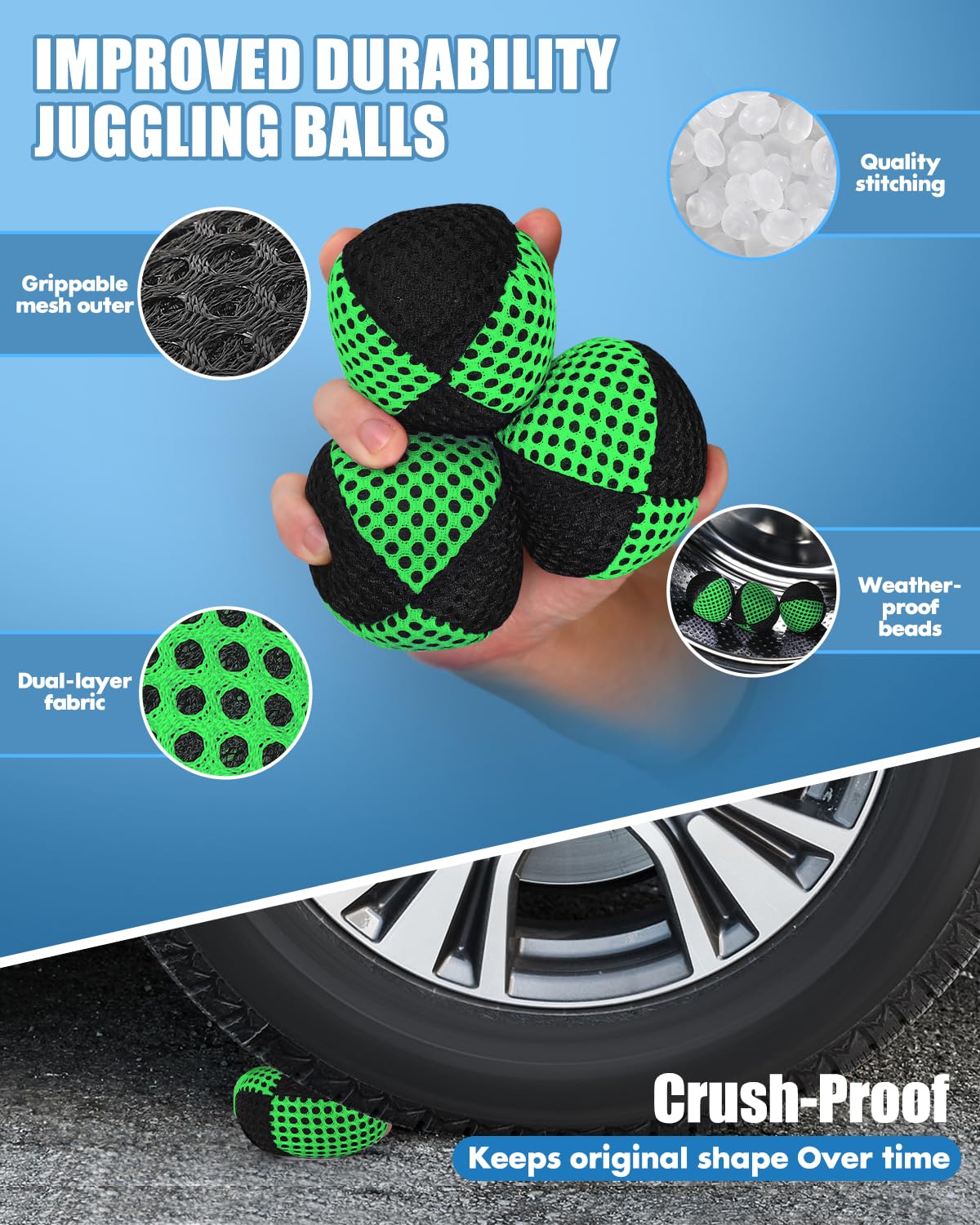 oazoxcx juggling balls soft texture comfortable practice