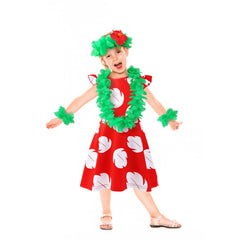 Obavioy leis headband completes tropical outfit for maximum fun