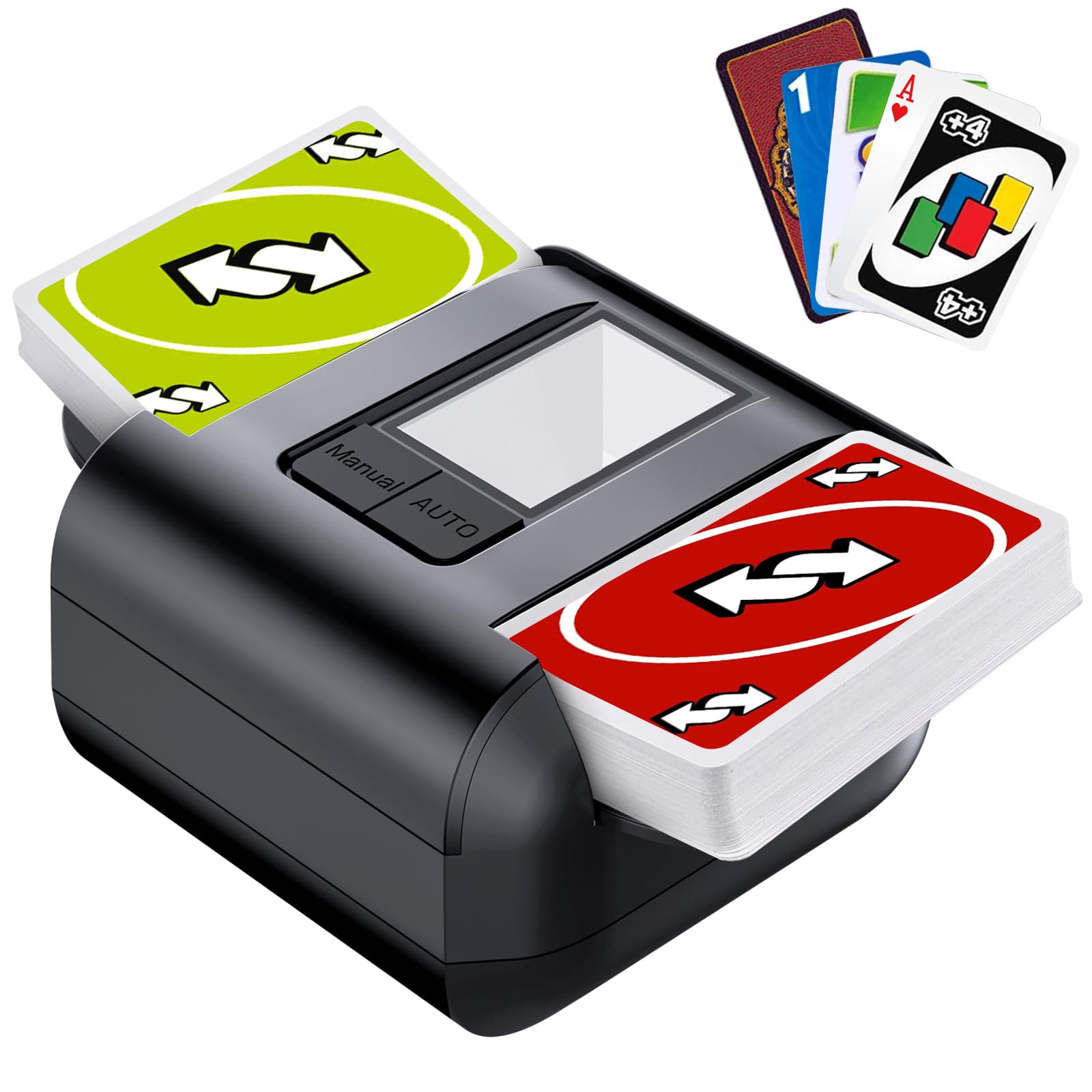 OBLITZON Auto Shuffler during initial setup for easy home game nights.