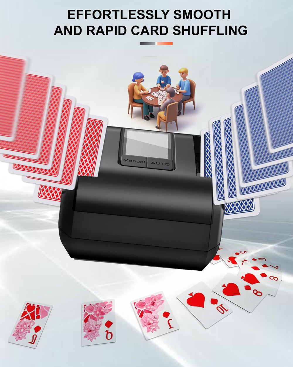 OBLITZON Shuffler in manual mode offers precise control.