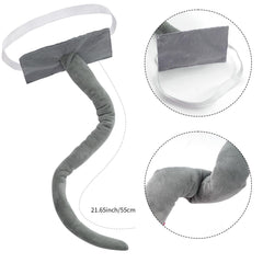 obmwang gray mouse tail with inner wire to hold shape