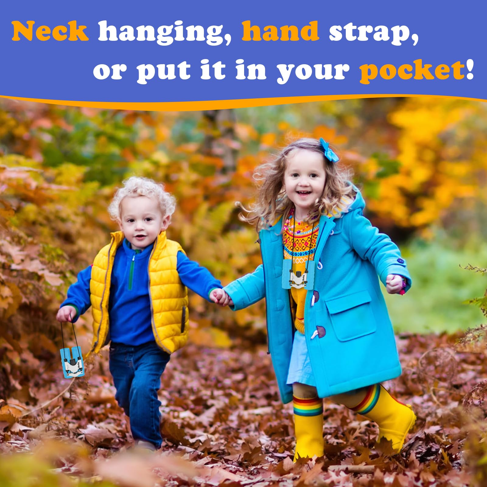 OBUBY 8x21 are compact and lightweight for small hands on the go