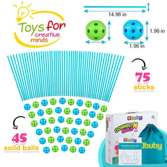 OBUBY group play fosters teamwork while building varied structures.