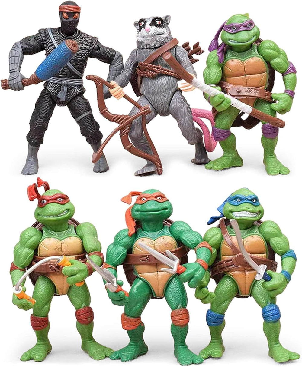 OBXAVV Turtles action figure set front view for display and imaginative play