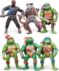 OBXAVV Turtles action figure set front view for display and imaginative play