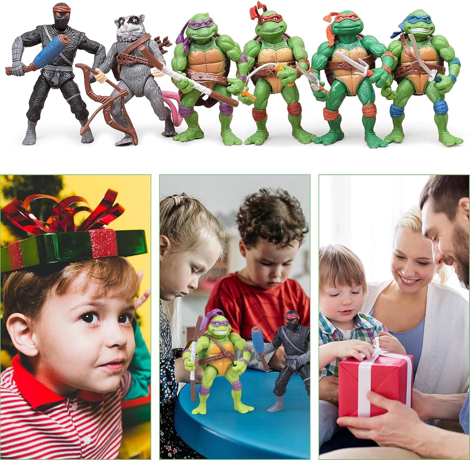 OBXAVV Turtles action figure set kids playtime companion for storytelling
