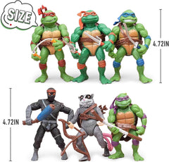 OBXAVV Turtles action figure set weapons and back shell accessories for battle
