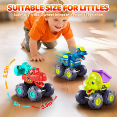 OCATO bright-colored dinosaur trucks attract kids to active play