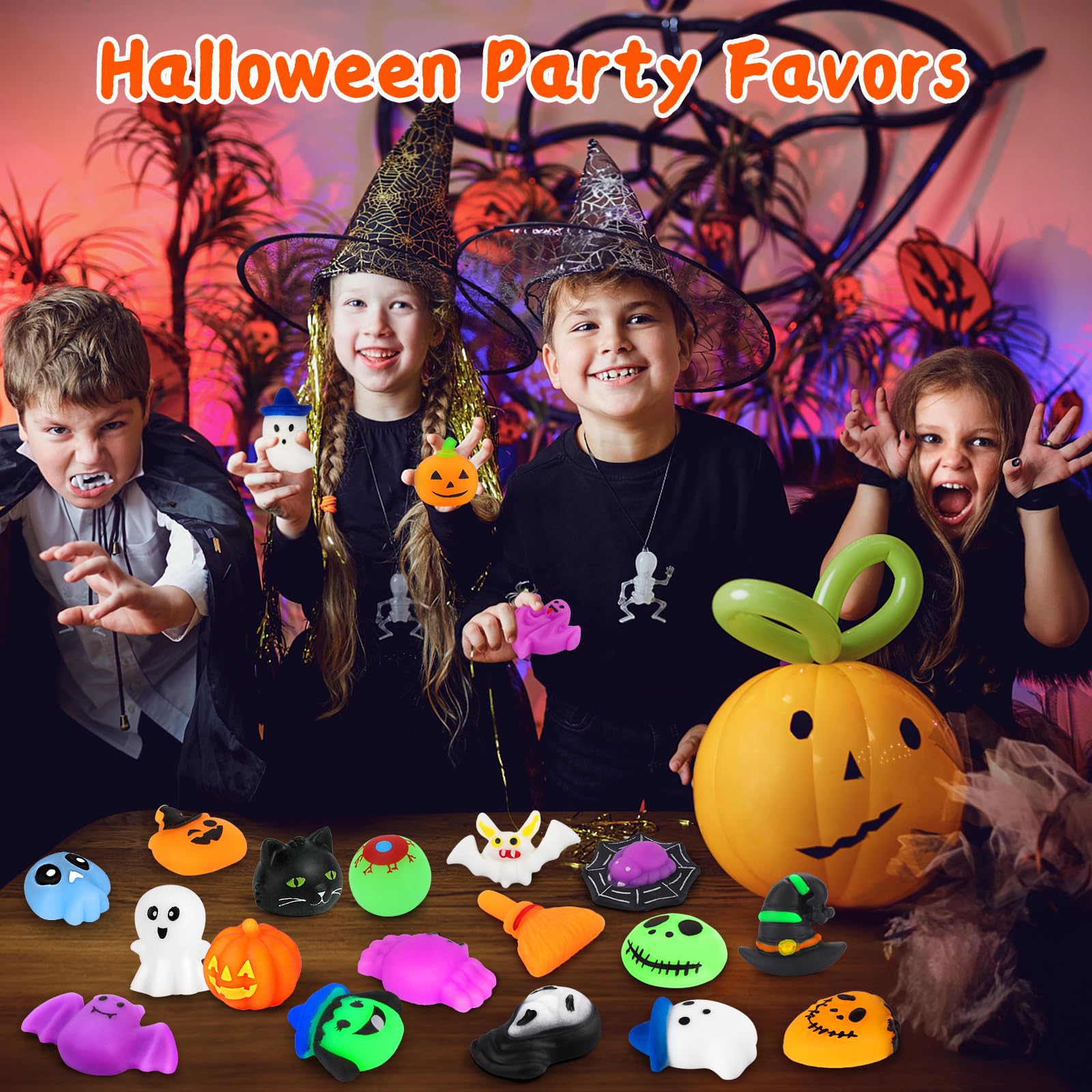 OCATO pumpkin squishy toy, bright decor and satisfying squeeze for kids