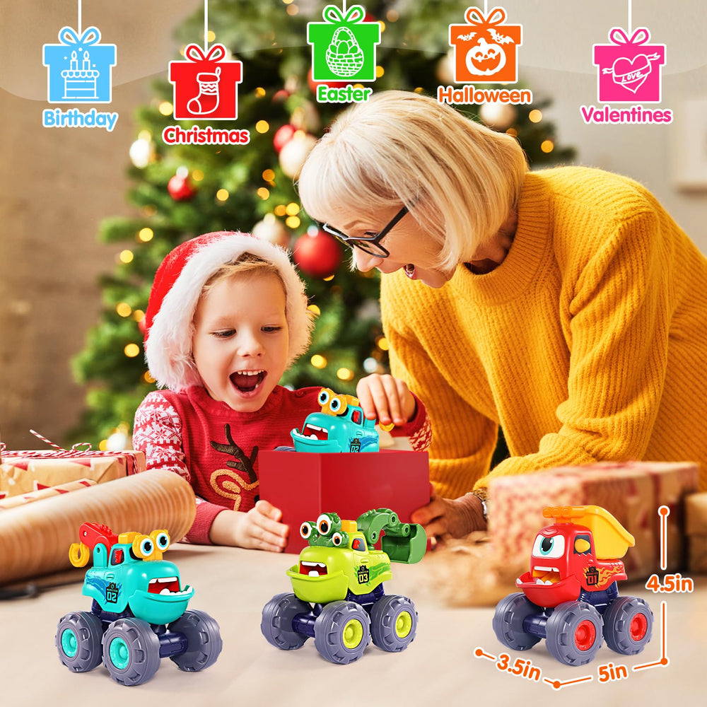 OCATO Monster Truck Gift Box set, ideal for birthdays.