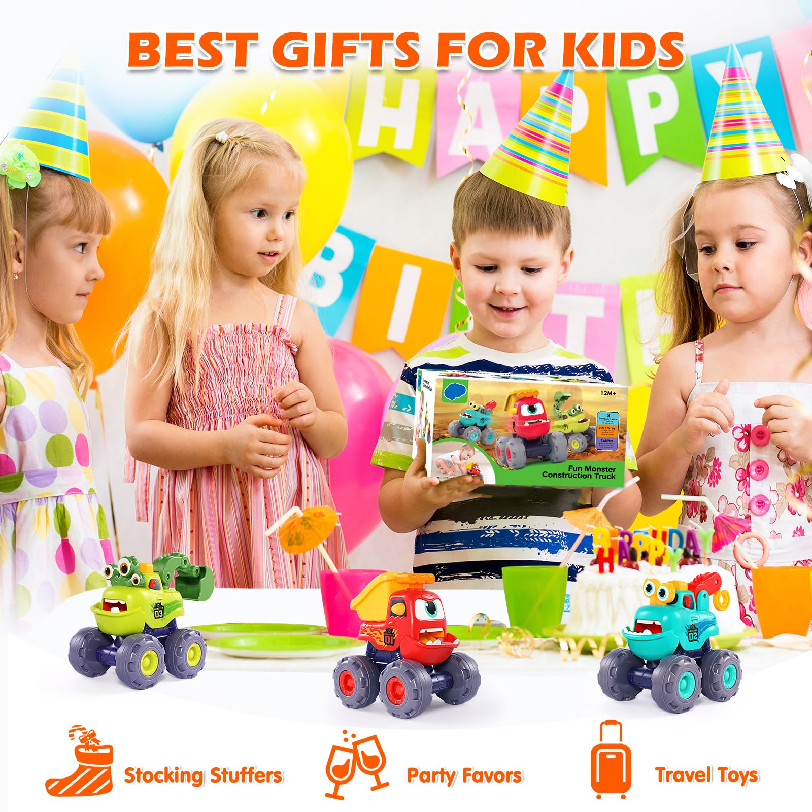 OCATO Monster Truck is BPA-free and sturdy for safe play.