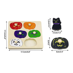 OCBTOW Halloween Pumpkin puzzle edges ensure safe, gentle handling.