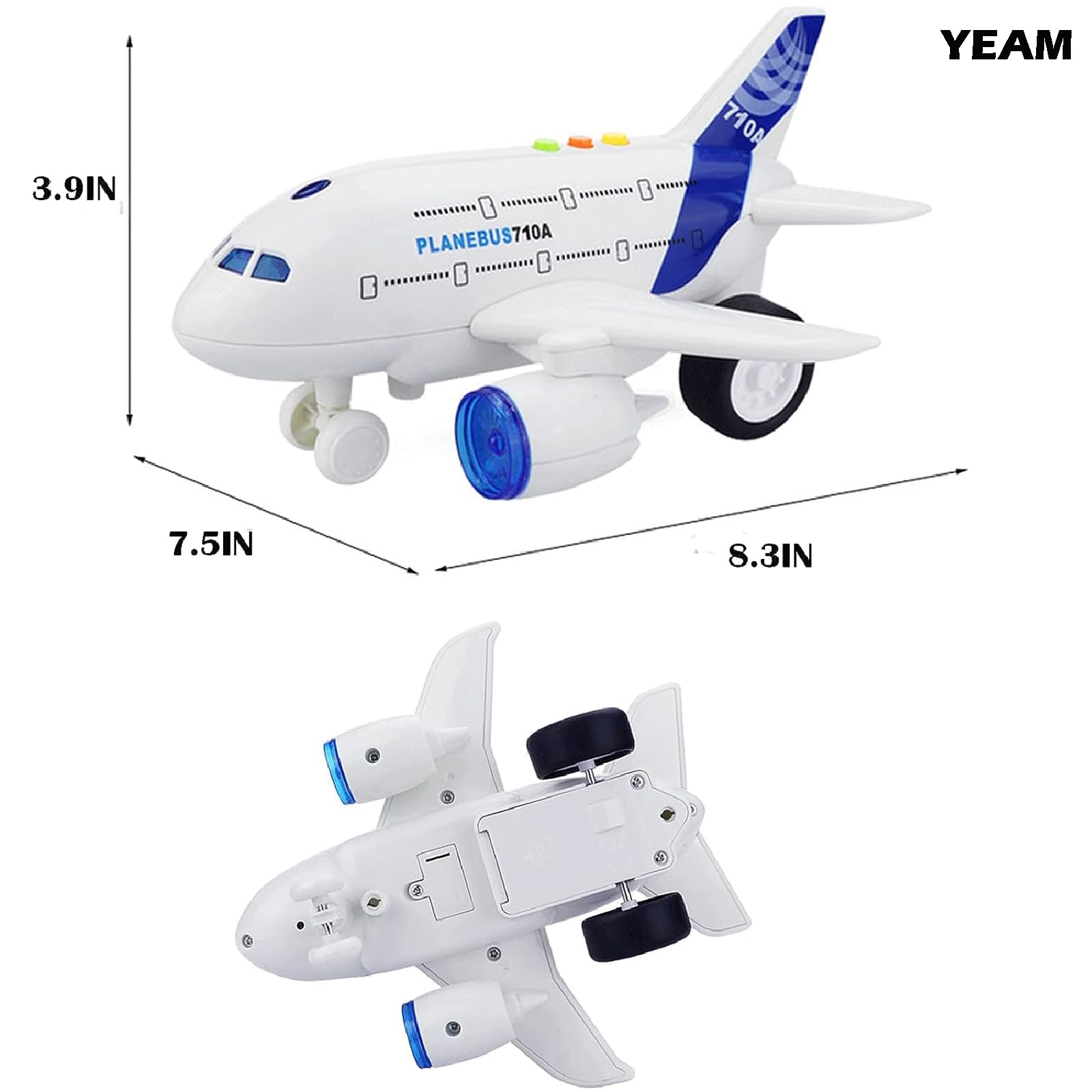 OCCAFY aircraft built with durable ABS material for long lasting toddler friendly toy planes