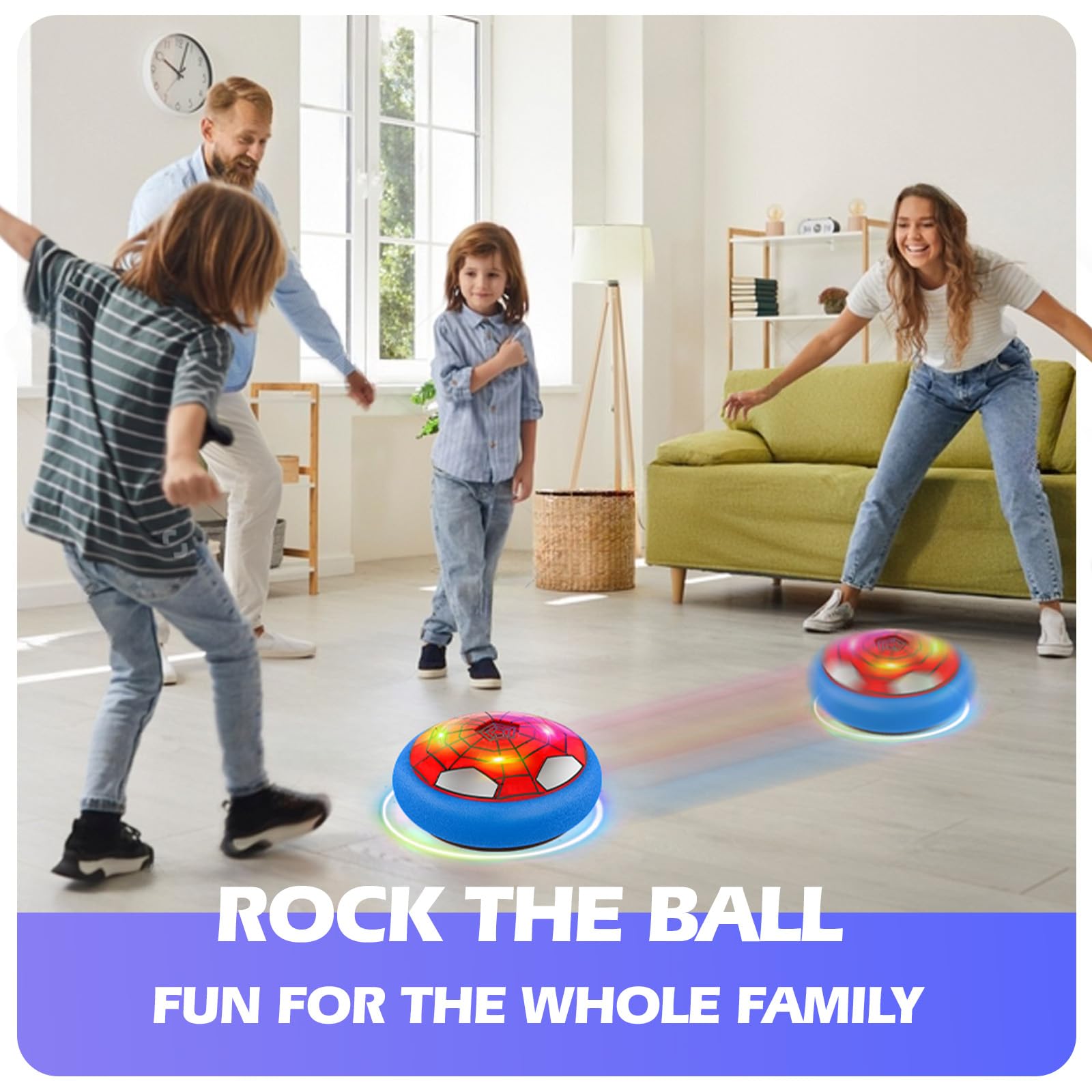 Ocditikl Hover Soccer Ball glides smoothly thanks to its internal hover action.