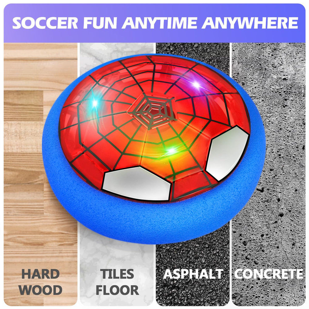 Ocditikl Hover Soccer Ball keeps play safe around furniture with cushioned edges.